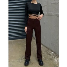 Düğmeli Kumaş Pantolon