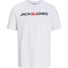 Jack & Jones JJECORP LOGO TEE SS CREW Beyaz Erkek Kısa Kol T-Shirt