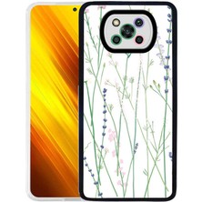 Xiaomi Poco X3 Kılıf Klcr M-Fit Desenli Kapak-Flower No4