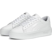 Puma Smash Platform v3 Beyaz Kadın Sneaker