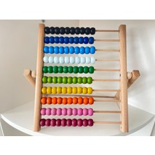 Ahşap Eğitici Abaküs Büyük Boy Montessori Oyuncak