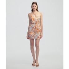 Desenli Cutout Elbise IS1250002380127