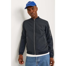 Jack & Jones JJERUSH BOMBER NOOS Siyah Erkek Ceket