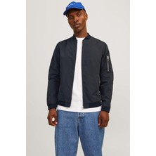 Jack & Jones JJERUSH BOMBER NOOS Siyah Erkek Ceket