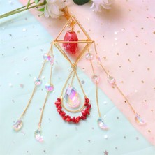 Quarter Stone Pencere Için Prizmalı Kristal Güneş Tutucu Renkli Güneş Tutucu Dekoru (Yurt Dışından)