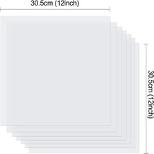Quarter Stone 10 Adet 7mil Boş Şablon Sayfaları, 12 x 12 Inç Mylar Şablon Şablonu (Yurt Dışından)