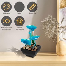 Quarter Stone Meditasyon Su Çeşmesi Çiçek Mini Şelale Çeşme Süslemeleri (Yurt Dışından)