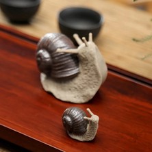 Quarter Stone Küçük Salyangoz Süsleri Bonsai Mini Manzara Hayvan Heykeli Dekor-C (Yurt Dışından)