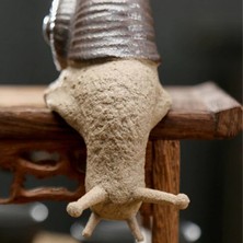 Quarter Stone Küçük Salyangoz Süsleri Bonsai Mini Manzara Hayvan Heykeli Dekor-C (Yurt Dışından)