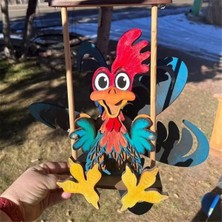 Quarter Stone Hayvan Rüzgar Döndürücü Hayvan Rüzgar Değirmeni Avlu Sanat Dekorasyon Askısı F (Yurt Dışından)