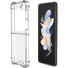 Galaxy Z Flip 6 Kılıf Klcr Nitro Anti Shock Silikon-Şeffaf
