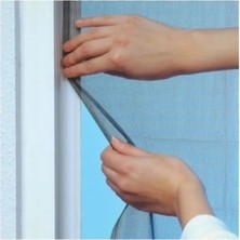 Çift Kanat Yıkanabilir Sökülüp Takılabilir Siyah Sineklik 125X150CM