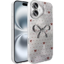 iPhone 16 Plus Kılıf Kamera Korumalı Figürlü Klcr Ponti Silikon Kapak - Açık Mavi