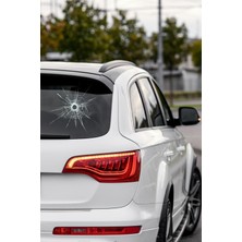 Kırık Cam Efektli Sticker, Şaka Stickerı Eğlenceli Kırık Cam Efektli 3D Görünümlü Cam Sticker