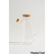 Master Chef Masterchef Yağdanlık 1000 ml Bambu Kapak Cam Yağdanlık