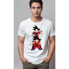 Petite Pati Dragon Ball Goku  Baskılı Unisex Tshirt