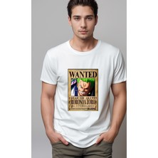 Petite Pati One Piece Wanted Zoro Baskılı Unisex Tshirt