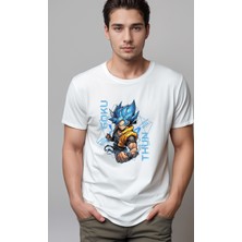 Petite Pati Dragon Ball Goku  Baskılı Unisex Tshirt