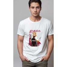 Petite Pati Demon Slayer Kyojuro Baskılı Unisex Tshirt