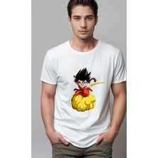 Petite Pati Dragon Ball Goku Baskılı Unisex Tshirt