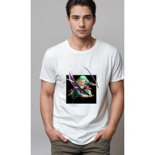 Petite Pati One Piece Zoro Baskılı Unisex Tshirt