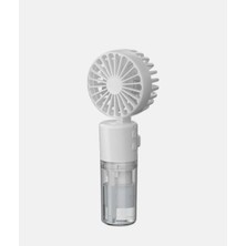 Buhar Üflemeli Mini El Fanı Taşınabilir Şarj Edilebilir Soğutucu Su Üfleme Mini Fan