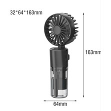 Buhar Üflemeli Mini El Fanı Taşınabilir Şarj Edilebilir Soğutucu Su Üfleme Mini Fan