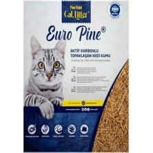 Europine Euro Pine Aktif Karbonlu Kedi Kumu Topaklanan Çam Pelleti 10 Lt
