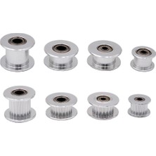 4mm Gt2 20 Diş 6mm Kayış Uyumlu Gümüş Renk Avare Kasnak(Dişli)