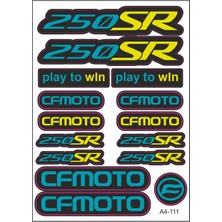 A4 Sticker 111 Tek Paket Çoklu Sticker