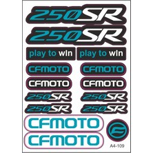 A4 Sticker 109 Tek Paket Çoklu Sticker