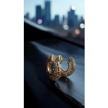 Solène Stella Zirkon Taşlı Rose Gold-Silver Çelik Küpe