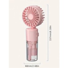 Buhar Üflemeli Mini El Fanı Taşınabilir Şarj Edilebilir Soğutucu Su Üfleme Mini Fan