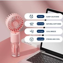 Buhar Üflemeli Mini El Fanı Taşınabilir Şarj Edilebilir Soğutucu Su Üfleme Mini Fan