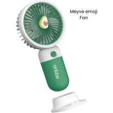 Meyve Emojili Mini El Fanı Taşınabilir Şarj Edilebilir Soğutucu Mini Fan