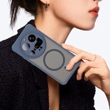 4u Sky Xiaomi 15 Ultra Kılıf Için Magsafe Anti Drop Pc+Tpu Telefon Kapağı ile Uyumlu-Mavi (Yurt Dışından)