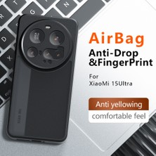 4u Sky Xiaomi 15 Ultra Kılıf Için Skin-Touch Tpu+Pc Mat Telefon Kabuğu, Şeffaf Siyah (Yurt Dışından)