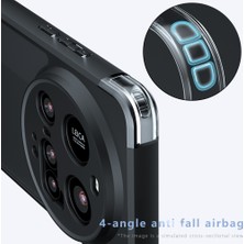 4u Sky Xiaomi 15 Ultra Kılıf Için Skin-Touch Tpu+Pc Mat Telefon Kabuğu, Şeffaf Siyah (Yurt Dışından)