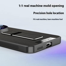4u Sky Xiaomi 15 Ultra Için Kickstandlı Kılıf, Parmak Izi Önleyici Ipek Dokulu Pu+Tpu Telefon Arka Kapağı-Gri (Yurt Dışından)