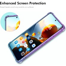 4u Sky Xiaomi 15 Ultra Tpu Kılıf Enkay Kalınlaşmış Dört Köşeli Düşmeye Dayanıklı Telefon Arka Kapak-Mor/mavi (Yurt Dışından)