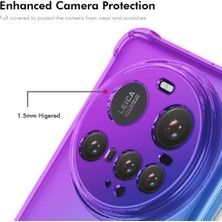 4u Sky Xiaomi 15 Ultra Tpu Kılıf Enkay Kalınlaşmış Dört Köşeli Düşmeye Dayanıklı Telefon Arka Kapak-Mor/mavi (Yurt Dışından)