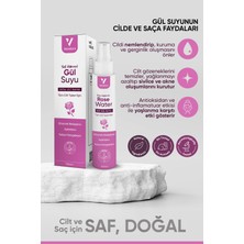 Velvatura Gül Suyu Gözenekleri Sıkılaştır Aydınlatır ve Arındırıcı Tonik %100 Doğal ve Saf 100 ml