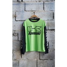 Kawasaki Fileli Uzun Kol T-Shirt