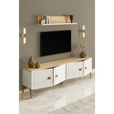 %100 Mdf Tv Ünitesi Raflı Televizyon Sehpası