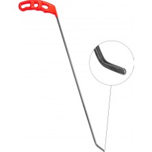 40 cm 6 mm Çap Sağlı Sollu Tek Kıvrımlı Sağ Boyasız Göçük Düzeltme Çubuğu, Pdr Çubuk - S6-04