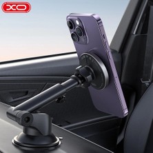 Mopal CX017 Orta Konsol Torpido Uyumlu Magsafe Özellikli Vantuzlu Boy Açı Ayarlı Wireless Kablosuz Araç Içi Telefon Tutucu