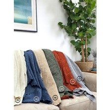 Pawn Mark Company Jakarlı Şönil Kaymaz Koltuk Örtüsü ve Çekyat Örtüsü 175 x 215  cm  | Mikrofiber Koltuk Şalı