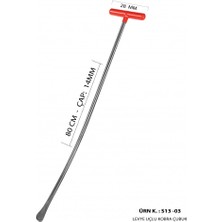 80 cm 14 mm Çap Levye Uçlu Kobra Boyasız Göçük Düzeltme Çubuğu, Pdr Çubuk - S13-03