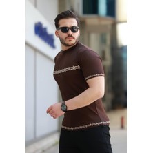 Desenli Polyemit Triko Tişört (Manken BOY:187 Kilo:85 Beden:l)
