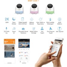 Botech Whome Yapay Zeka Destekli 360° Bebek Kamerası + Gece Görüşlü (Ninni Söyleyen, Uyku Raporu)